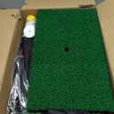 Pro Golf Net, 10x7ft Heavy Duty Golf Practice Net with Mat, Outdoor Indoor Hitting Nets with Noise Reduce Silk Target for Backyard Driving Chipping/Garage Training, Christmas Golf Gifts for Men Boys