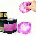 Premium Big Block Cube ,Ice Cube Squishies Toys,Durable, Slow-Rebound fingertip Exquisite Spherical ice Cube with boxGift-Ready (Purple--)
