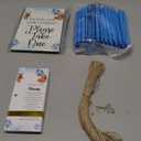 Sintuff 50 Set Baby Shower Favors for Guest 1 Thank You for Coming Sign 50 Ballpoint Pens 50 Thank You Cards with Twine Fall Baby Shower Return Gifts for Gender Reveal(Blue,Bear)