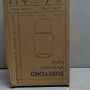 SUREYOND Mushroom Lamp, Small Table Lamp, Mini Cute Lamp Nightstand Lamp Kitchen Glass, Translucent Raindrop, Suitable for Bedrooms, Kitchens, Bedside, Girl Gifts(Raindrop Black)