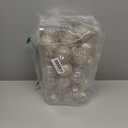 Ouddy Decor 36 Pcs Clear Christmas Ball Ornaments, 2.36" Shatterproof Champagne Plastic Christmas Ornaments Set Decorative Hanging Transparent Baubles for Xmas Tree Holiday Party Decor, Champagne