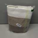 OIAHOMY Large Blanket Basket, 22x17x12 Rectangle Woven Baskets, Nursery Blanket Storage Living Room, Toy Storage With Handle, Large Baskets for Organizing-Gradient Yellow