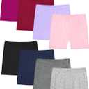 Resinta 8 Pack Girls Bike Cartwheel Shorts Toddler Under Dress Dance Short Kids Biker Safety Shorts Multi-Color