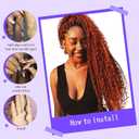 350 Human Hair for Boho Braids 24 Inch Boho Hair for Braiding 2 Bundles 110g 12A Ginger Curly Boho Braids for Human Hair Bulk (Ginger350, 24inch)