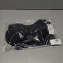 Jelly Wireless Push Up Bra for Women, Seamless Deep V Mesh Bralette, Comfortable Supportive T Shirt Bra No Wire (Black, L)