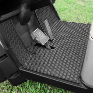 iLSKW Golf Cart Floor Mat for Yamaha G29 Floor Mat, 3/10" Thickness Rubber Full Coverage Precedent Mat, Fit for Yamaha Drive (Gen1), G29, YDR, Adventurer Carts Diamond Deluxe (Black)