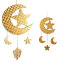 Ramadan Decorations for Home -2025-2 Pieces Ramadan Decorations Ramadan Hanging Ornaments Wall Decor - Ramadan Party Decoration - Eid Hanging Decorations