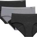 Hanes Women's Comfort, Period. Hipsters, Super Leaks Post-Partum & Period Underwear, 3-Pack, Size S
