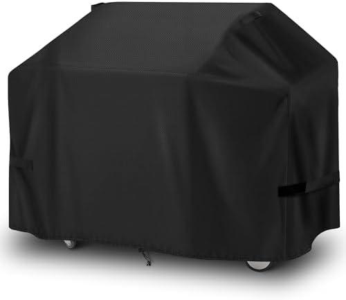 96 Inch BBQ Grills Cover- 600D Oxford Cloth Heavy-Duty Waterproof, UV Resistant, Dust-Proof Grill Outdoor Cover, All Weather Protection, Black