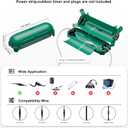 iwillink 2 Pack Outdoor Extension Cord Cover Waterproof, Green | IP44 Weatherproof Electrical Connection Box for Outdoor Outlet, Plug, Socket, Holiday Decoration, Power Tool