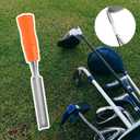 3 x Golf Grip Tape Remover Tool, Quick and Easy Graphite/Steel Shaft Tape Stripper Remover Golf Grip Repair Kits for Easily Cleaning and Repairing Golf Handle Grip Golf Gift Kit for Men (Orange)