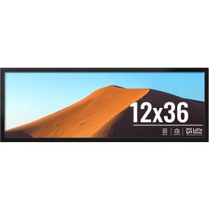 LaVie Home 12x36 Picture Frame for Wall Display, 12x36 Black Picture Frame with HD Plexiglas, 12 x 36 Poster Frame 1 Pack, Display Frame for Vertical or Horizontal, Classic Collection