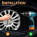 M14 x 2.0 Wheel Lock Lug Nut kit Anti Theft, Compatible with 2014 Ram 1500 & F-150 F-350 Expedition Lobo & Navigator Mark LT & Bonneville Safari and Other Models