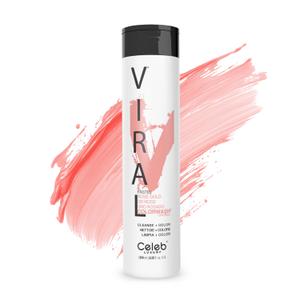 Celeb Luxury Colorwash Color Depositing Shampoo - Color Refresher, Vegan Hair Dye, Bondfix Bond Rebuilder, Viral and Gem Lites (Rose Gold), 8.25 fl Oz