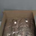 ELFJOY Tufted Chair Cushions for Dining Chairs Set of 4 Premium U-Shaped Chair Pads with Ties Comfortable Seat Cushion for Kitchen Office Dining Room (17"x 16"x 3" Coffee)