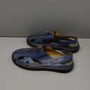 Mens Sandals Leather Closed Toe Outdoor Summer Anti-Slip Beach Sandals
size 46