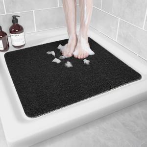 Non-Slip Bathtub Mat, Anti Slip Shower Mat, Fast Drying Bathtub Mats, Foot Scrubber Mat, Anti Slip Mat for Tub, Floor, Bathroom, Kitchen, Home, Hotel (Black 24"24") (24" x 24" (Rectangular)) Non-Slip Bathtub Mat, Anti Slip Shower Mat, Fast Drying Bathtub Mats, Foot Scrubber Mat, Anti Slip Mat for Tub, Floor, Bathroom, Kitchen, Home, Hotel (Black 24"24") (24" x 24" (Rectangular))
