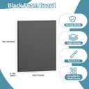 4 Pack Foam Board 30"x40", 0.23 Inch Thickness Black Poster Board, Double-Sided Acid-Free Foam Core Board, Large Lightweight Polystyrene Mat Board for Painting, Display, Craft & School Projects