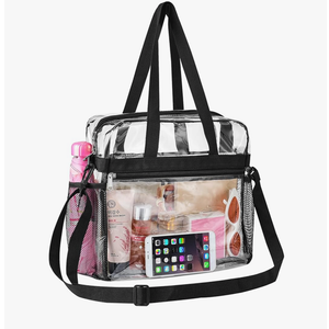 Oraben Clear Bag for Stadium Events 12x6x12 Clear Tote Bag for Women Transparent Lunch Bag for Work Sports Concert