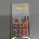 BTArtbox Press on Toenails Short, White French Tips Toenail Press Ons Square for Women, Fit Perfectly Press on Toe Nails with Glue, Fake Toenails in 16 Sizes- 32 Toenails Kit, Champ