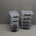 M MCIRCO 10-Pack,30 Oz Glass Meal Prep Containers 2 Compartments Airtight Lunch Bento Boxes with Lids, Glass Food Storage Containers, Microwave, Oven, Freezer and Dishwasher