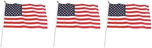 U.S. Flag Kit, Poly/Cotton, 3 x 5-Ft.
