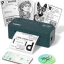 Labeer Bluetooth Thermal Label Printer, 4x6 Wireless Label Sticker Printer for Small Business, Office or Home, Compatible with iPhone, Android, Windows, Mac, Etsy, Amazon, Ebay, Shopify, UPS (Cyan)