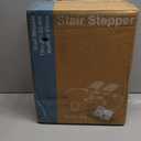 Sweetcrispy Mini Stair Steppers with Resistance Bands for Exercise at Home, Portable Exercise Twist Stepper Machine for Full Body Workout, 300LBS Capacity (Black)