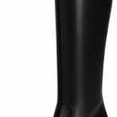 Vipost 3.35-inch Square Toe Knee High Boots for Women, Chunky Block Heel Tall Boots for Women with Side Zipper, Fashion Comfortable Long Fall Winter Boot 2025 (8, Black)