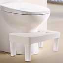 6.7 Inch Toilet Stool for Bathroom,Non-Slip Potty Stool for Pooping,Toilet Step Stool for Adults/Seniors/Kids