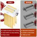 Pasta Attachment for KitchenAid Stand Mixer, 3 in 1 Set Pasta Maker KitchenAid Attachment Includes Spaghetti Cutter, Pasta Sheet Roller and Fettuccine Cutter, Attachment for Kitchen aid Mixers