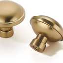 khtumeware 10 Pack Drawer Pulls 1-1/4 Inch Kitchen Cabinet Knobs Solid Round Dresser Drawer Knobs Champagne Bronze Dresser Knobs Drawer Knobs Simple Cabinet Hardware for Cupboard Drawer Pulls, knob, Champagne Bronze, 10