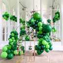 Awenztech 120pcs Green Balloon Arch Kit, 18 12 10 5 inch Green Latex Balloons Different Sizes Balloon Garland for Birthday Baby Shower Tropical Party Decorations