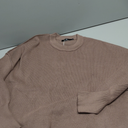 LILLUSORY Women 2 Piece Outfits Sweatsuit Oversized Knit Pullover Sweater Tops Wide Leg Pants Lounge Set (Medium, Nutmeg)