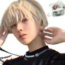 MGRANDE wig premium line 【 active top stylist produce 】 6 items set inner color line men's original wig short small face effect（cool whiteSt DY09B