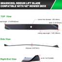 Grasscool Timecutter 42 inch Blades for 42" Deck Toro SS4235 Z4235 Z4200 SS4260 SS4200 Timecutter Zero Turn Mower Replace 110-6568-03 (2 Pack)