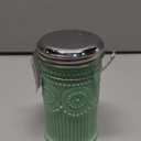 Tablecraft Sugar Shaker with Stainless Steel Top, 3.0625" x 5.75", Green