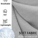 Men's 3 Piece Linen Suits Casual Lightweight Blazer Jackets Vest Pants Set for Wedding Business Prom Suit (Gray, XL)