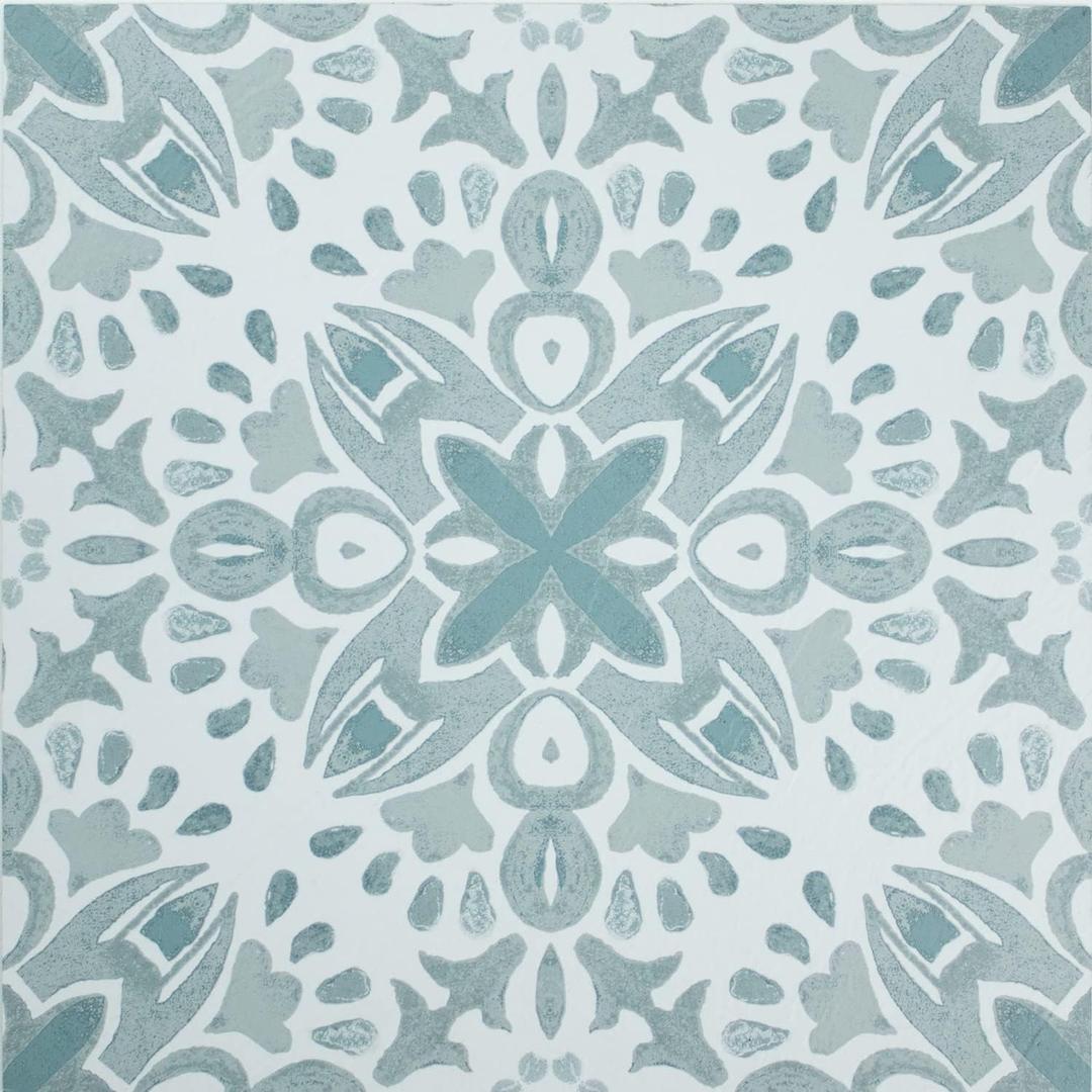 RoomMates FT4597BX Amalfi Green Peel and Stick Floor Tile,  12 x 12 x 0.05 inches