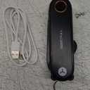 SWEETFULL Portable Handheld Mini Fan with LED Display, 3-in-1 Personal Foldable USB Rechargeable Hand Held Fan & Flashlight for Travel, Lash Eyelash, Cute Small Pocket for Women, Girls (Black)