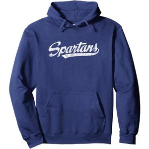 Spartans Mascot T Shirt Vintage Sports Name Tee Design Pullover Hoodie, L