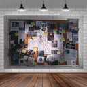 10X8ft Crime Scene Decorations Photo Backdrop Murder Mystery Party Photography Background, Detective Spy Halloween Theme Party Supplies Backdrops Photo Booth Prop Wall Decor Tablecloth (Black)