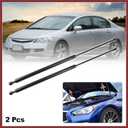 2 Pcs Front Hood Lift Supports Struts Shocks Gas Spring for Honda CIVIC 8th (FA/FD/FG/FK/FN) 2005-2011 Black Replace Parts