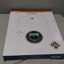 ZENO Hybrid 2-in-1 Analog & Digital Weighing Scale for Body Weight up to 400lbs - Thick Tempered Glass - Extra Large Display - Easy to Read Digital Bathroom Scale - New - Black Nova