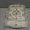 Amzcku Divided Serving Tray with Lid and Handle - Snackle Box Charcuterie Container for Portable Snack Platters - Clear Organizer for Candy, Fruits, Nuts, Snacks - Perfect for Party, Entertaining (1 pack 8 Compartments)