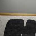 zoinart Hand Painted Black and White Textured Wall Art 24x36 Inches Decorative Oil Paintings on Canvas Abstract Contemporary Art Minimalist Wall Decor