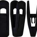 Black Velvet Hangers Clips (80-Pack), Non-Slip Strong Velvet Hangers Clips for Velvet Skirt Hangers, Velvet Pants Hanger Velvet Clips Fit for Thin Velvet Clothes Suit Hangers