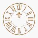 Roman Numeral Clock Stencil Reusable Large Stencil for DIY Wall Clocks, Furniture Painting, Vintage Decor, Farmhouse Crafts Laser Cut Clock Face Template 20x20 Inch