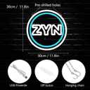 Pugna Z.Y.N Neon Signs for Wall Decor Neon Lights for Bedroom Led Business Signs Suitable for Man Cave Bar Pub Restaurant Christmas Gift Art