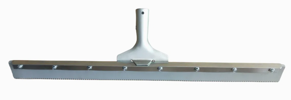 Serrated Notched Epoxy Rubber Speed Trowel Squeegee Notch, with Telescopic Handle for Epoxy Resin Coating Application, 35"